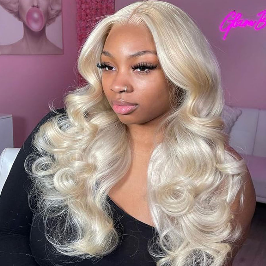 613 Blonde Body Wave Lace Front Wig - Body Wave 613 Human Hair Wigs