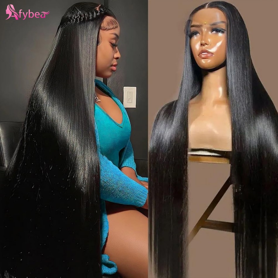 Lace Front Wigs - 40 Inch Straight Human Hair Wigs