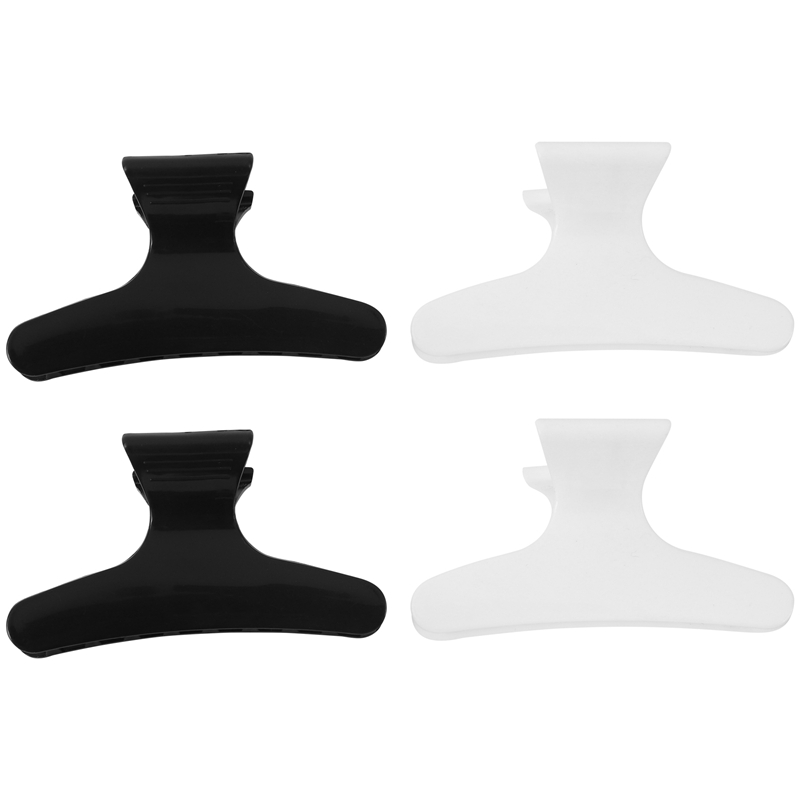4PCS Black White Hairdressers  - Hair Clips review and price