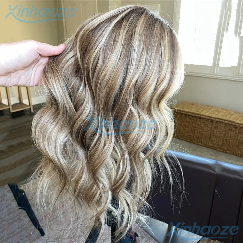 #8/613 Highlight Wig Human Hai - 613 Blonde Body Wave Lace Front Wig review and price
