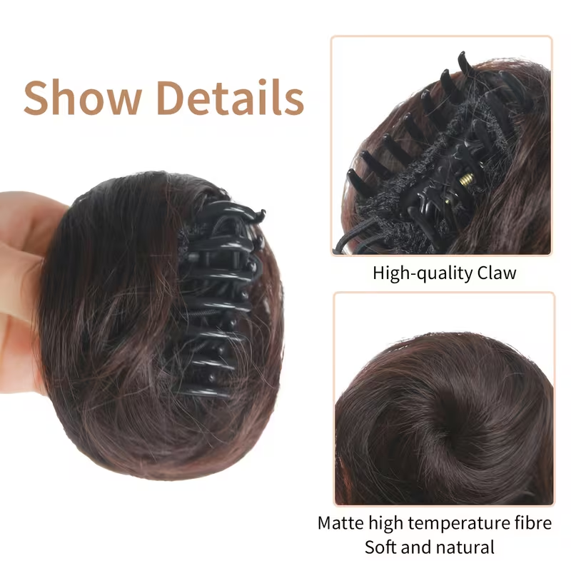 Claw Clip Synthetic Hair Bun C - Claw Clip Messy Bun Hair Piece review and price