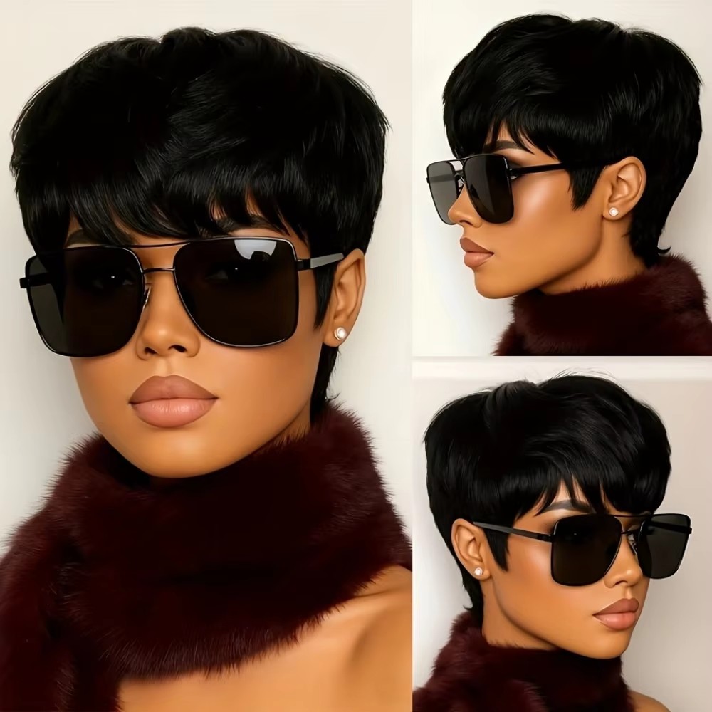 Women's Short Pixie Cut Human  - Short Pixie Cut Wig Human Hair Cheap review and price