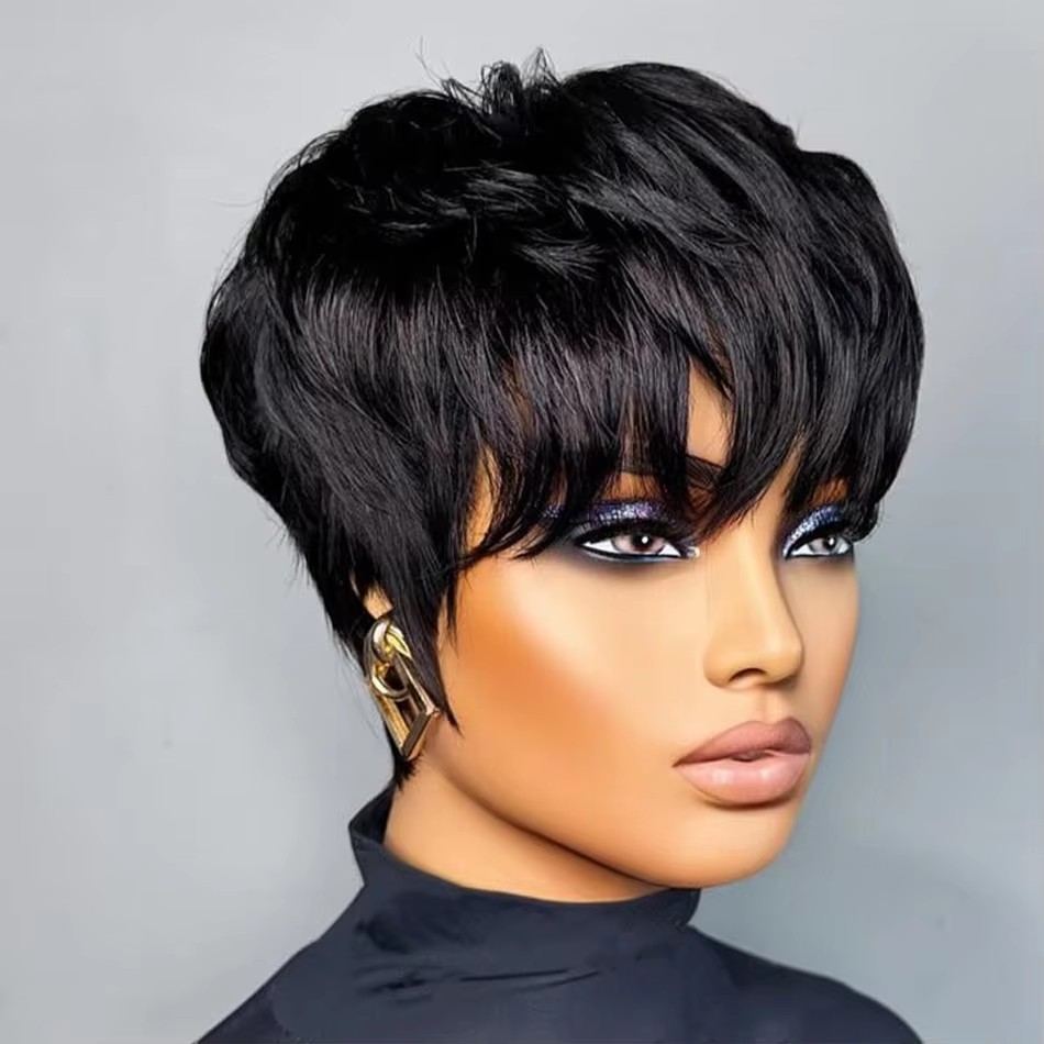 Women's Short Pixie Cut Human  - Short Pixie Cut Wig Human Hair Cheap review and price