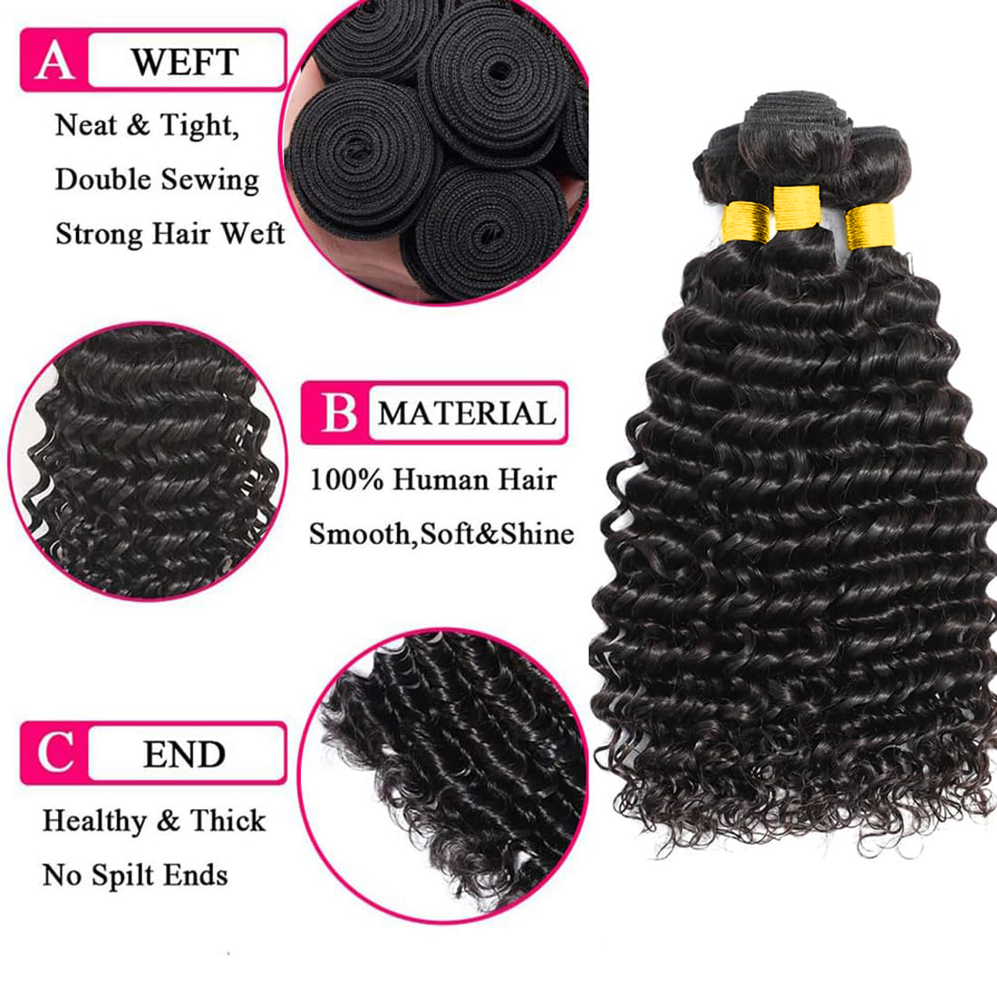 Deep Wave Bundles with Closure - Deep Wave 3 Bundles With Closure review and price