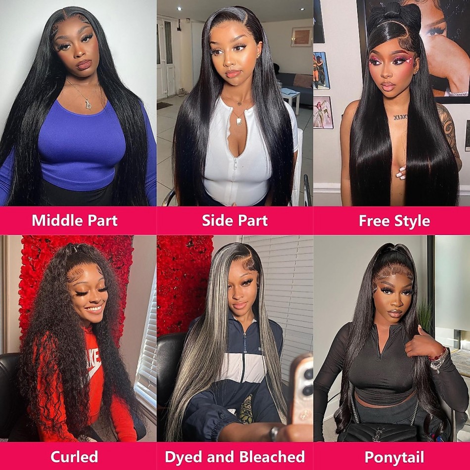 Straight Human Hair Wigs Gluel - Lace Front Wigs review and price