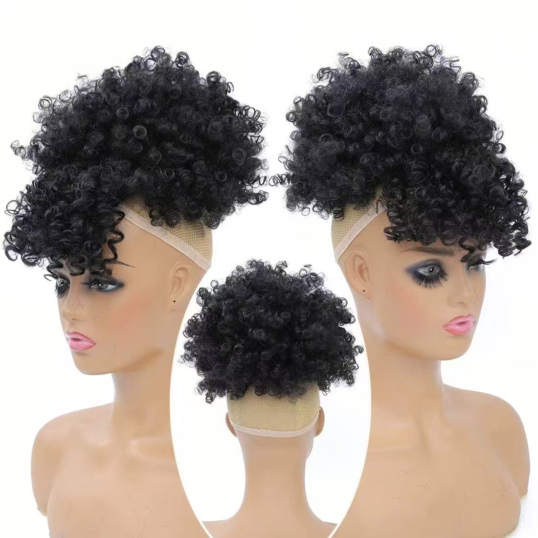 Short Drawstring Ponytail with - Drawstring Afro Curly Puff Ponytail review and price