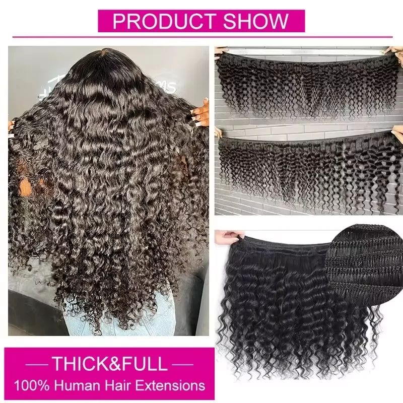 100% Brazilian Virgin Human Ha - Deep Wave 3 Bundles With Closure review and price