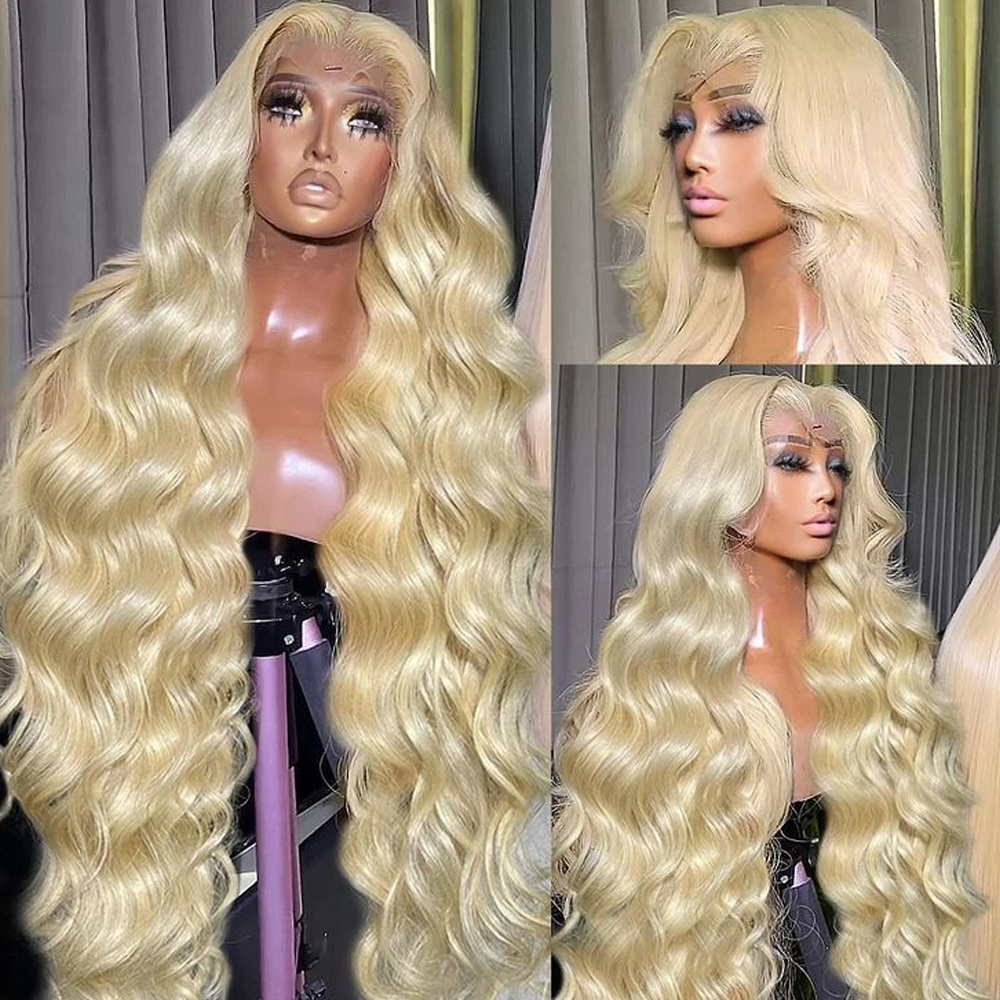 30 40 Inch 613 Honey Blonde Wi - 613 Blonde Body Wave Lace Front Wig review and price
