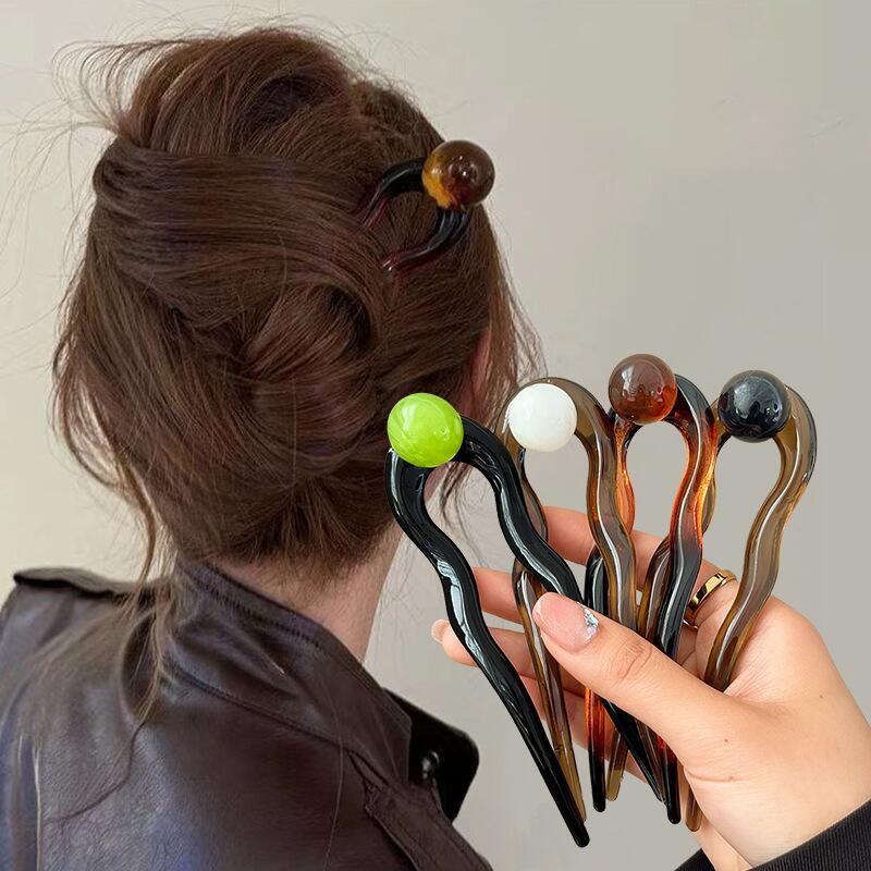 Fashion Colored Pearl U-Shaped - Hair Bundles review and price