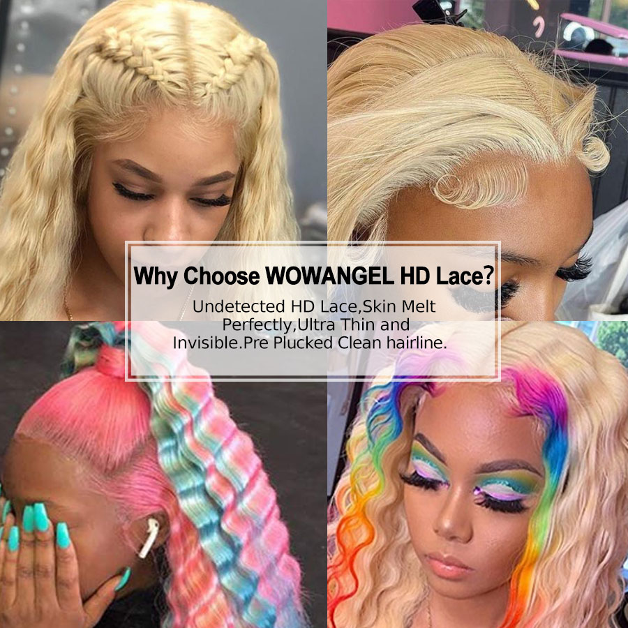 Wow Angel Real HD Lace Frontal - 613 Blonde Body Wave Lace Front Wig review and price