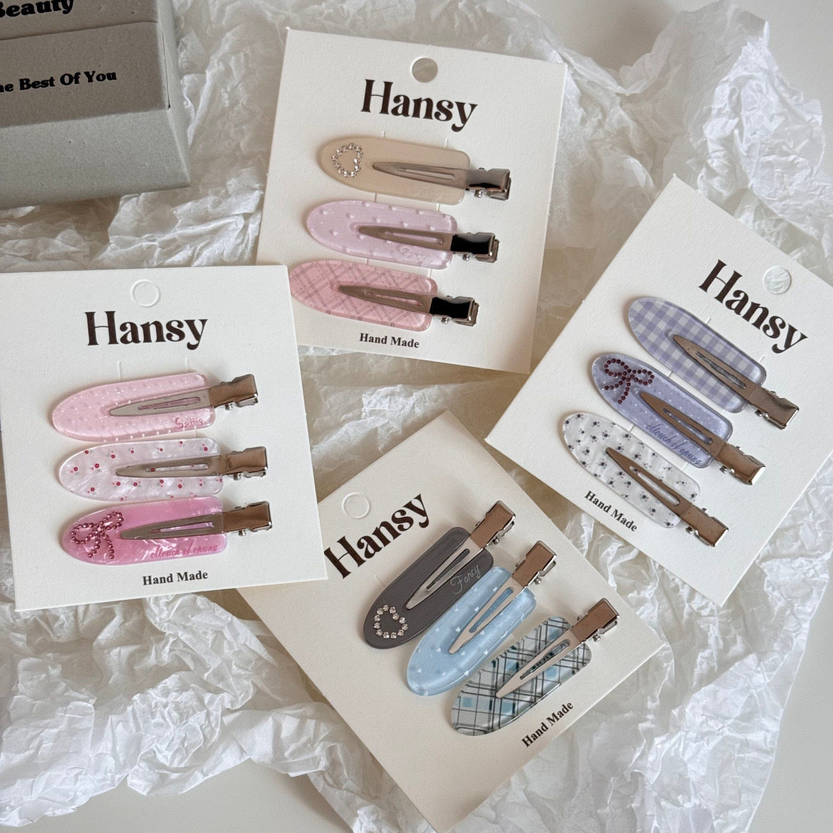 Sweet Pastel Bow No Bend Hair  - Hair Clips review and price