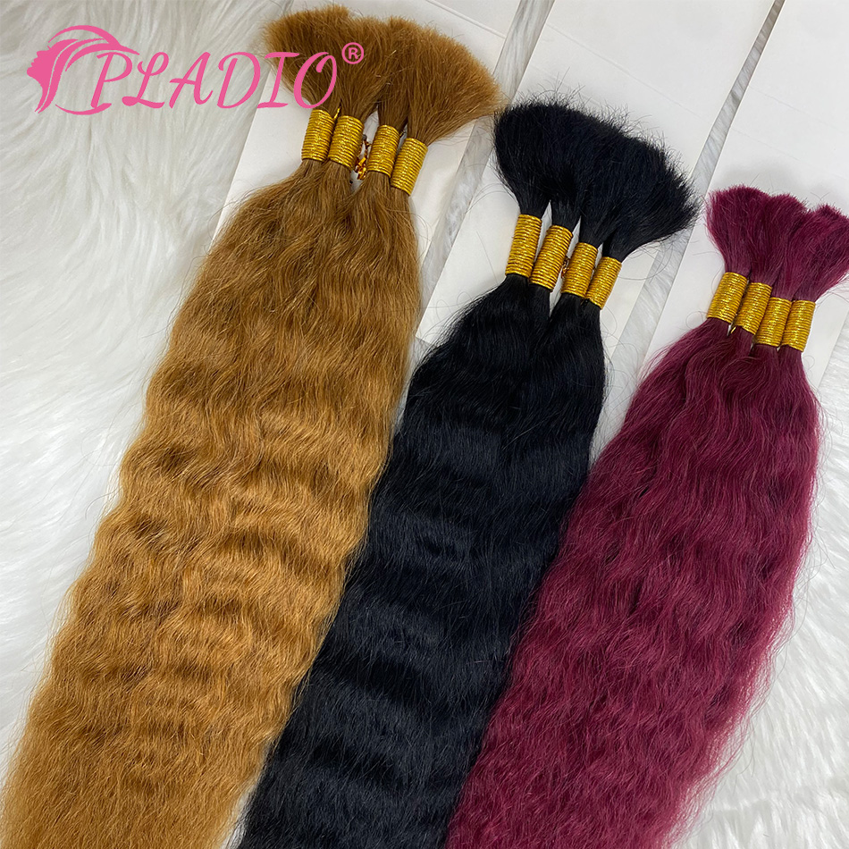 100G Wet and Wavy Bulk Hair Ex - Water Wave Bulk Human Hair For Braiding review and price
