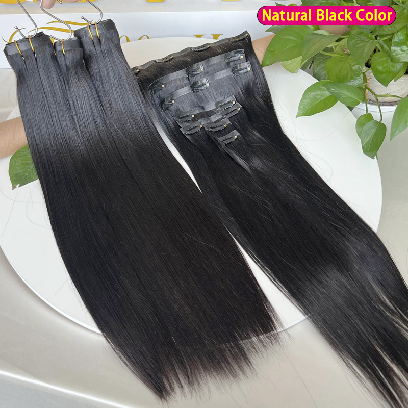7Pcs Invisible Seamless PU Cli - Seamless Clip In Hair Extensions Human Hair review and price