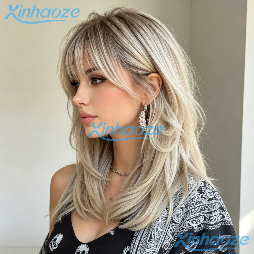 Fringe Human Hair Platinum Blo - 613 Blonde Body Wave Lace Front Wig review and price