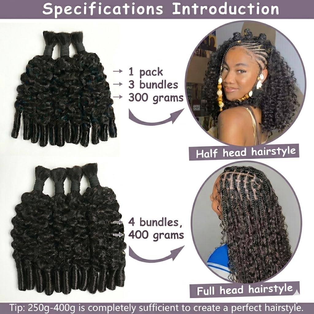 Human Braiding For Boho Braids - Water Wave Bulk Human Hair For Braiding review and price