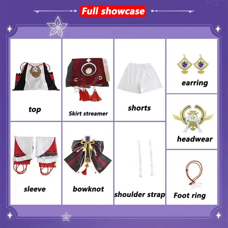 Yae Miko Cosplay Costume Game  - Synthetic Wigs review and price