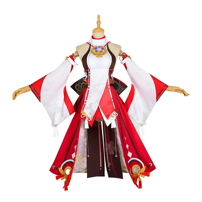 Yae Miko Cosplay Costume Game  - Synthetic Wigs review and price