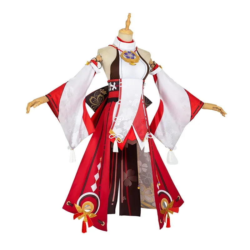 Yae Miko Cosplay Costume Game  - Synthetic Wigs review and price