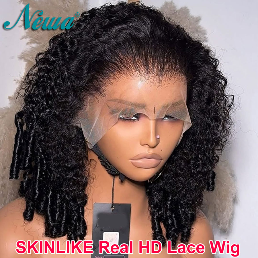 Newa Hair Burmese Curly Human  - Hd Lace Frontal Wig Human Hair Pre Plucked review and price