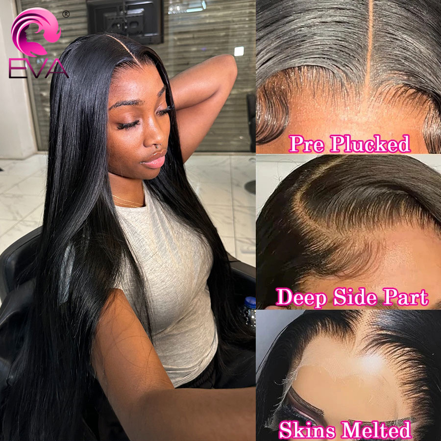 Eva Hair Deep Part HD Lace Fro - Hd Lace Frontal Wig Human Hair Pre Plucked review and price