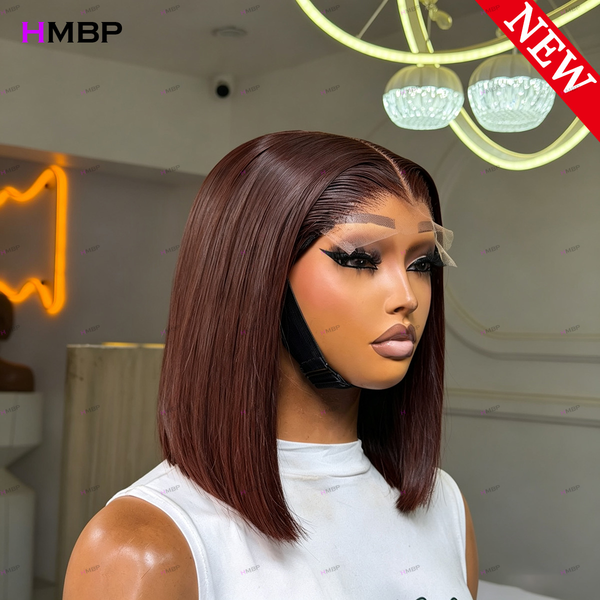 #33 Dark Auburn Straight Bob W - Lace Front Wigs review and price
