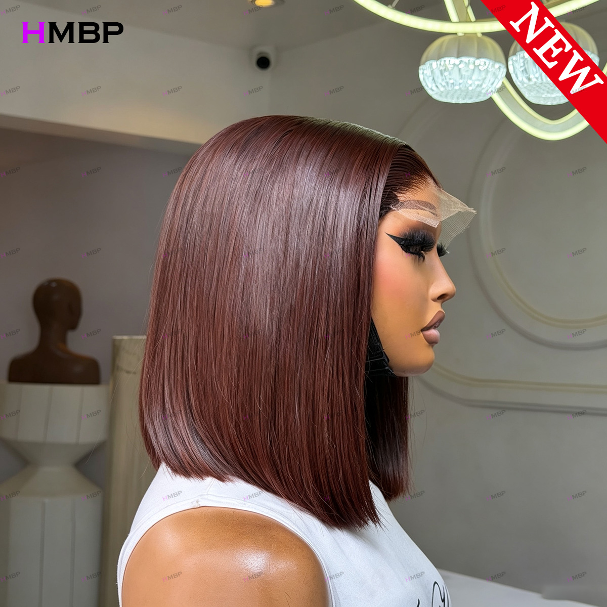 #33 Dark Auburn Straight Bob W - Lace Front Wigs review and price