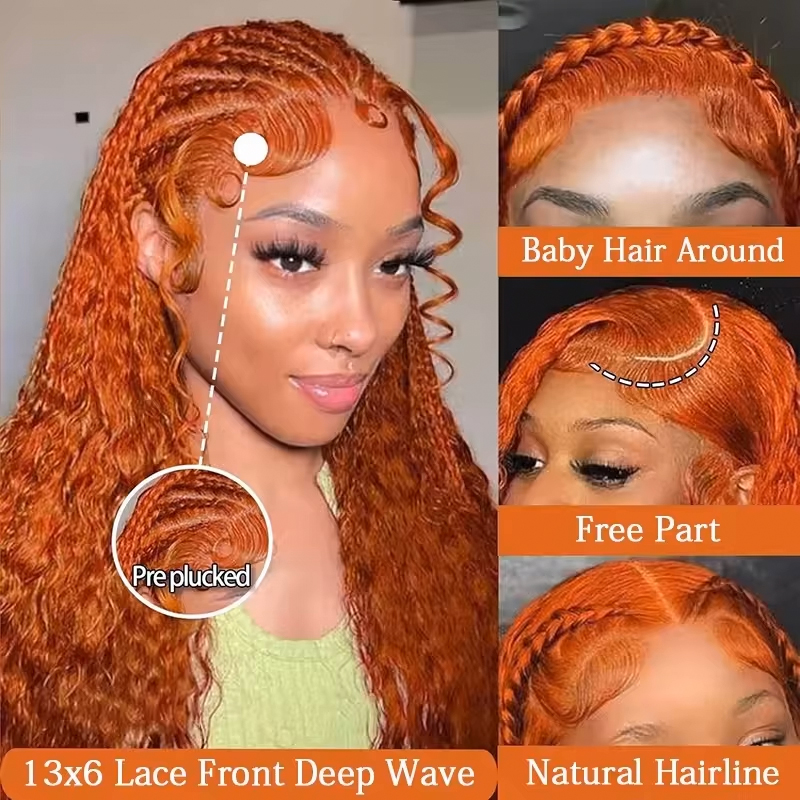 220% Density Ginger Orange Wat - Lace Front Wigs review and price
