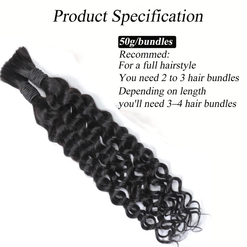 Boho Water Wave Human Hair for - Water Wave Bulk Human Hair For Braiding review and price