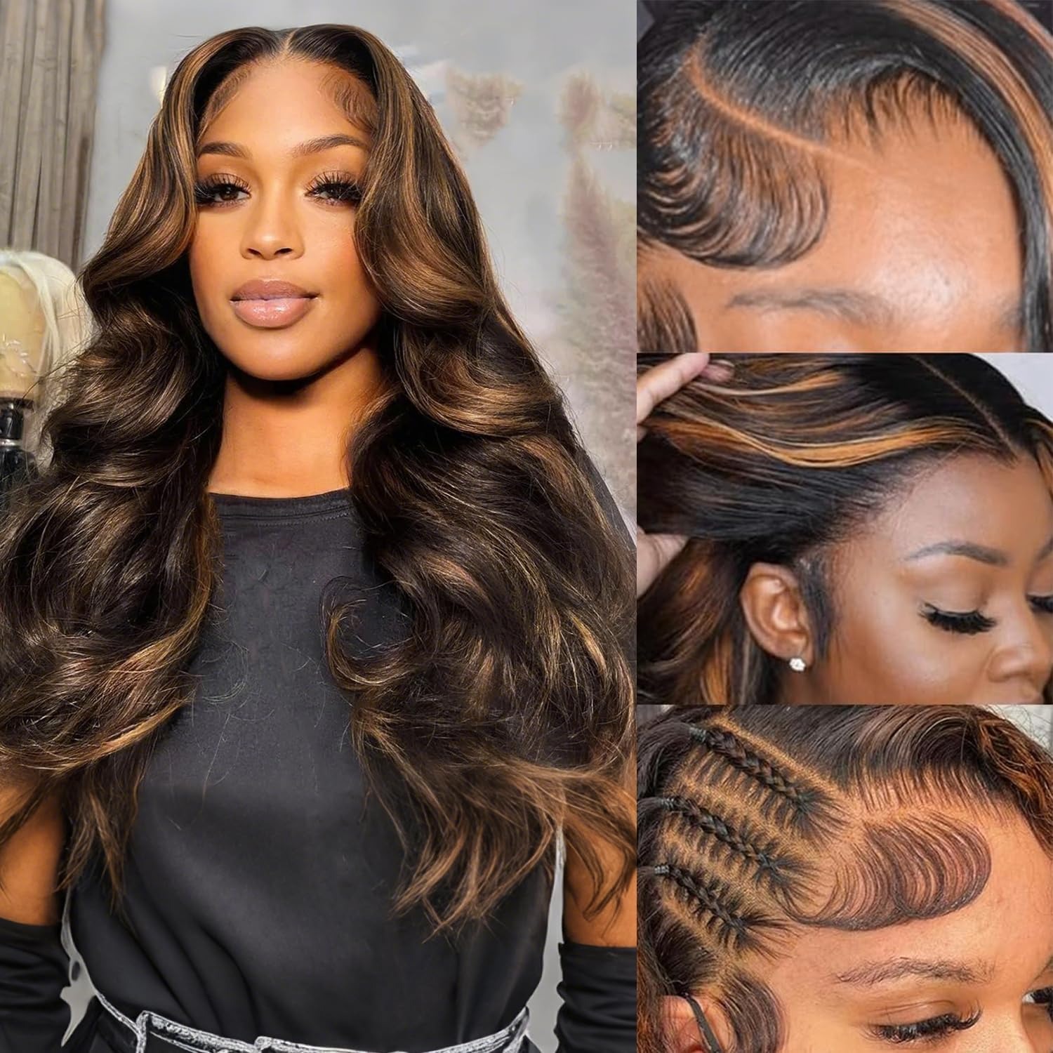 P1B/30 Wig 100% Human Hair Glu - Lace Front Wigs review and price