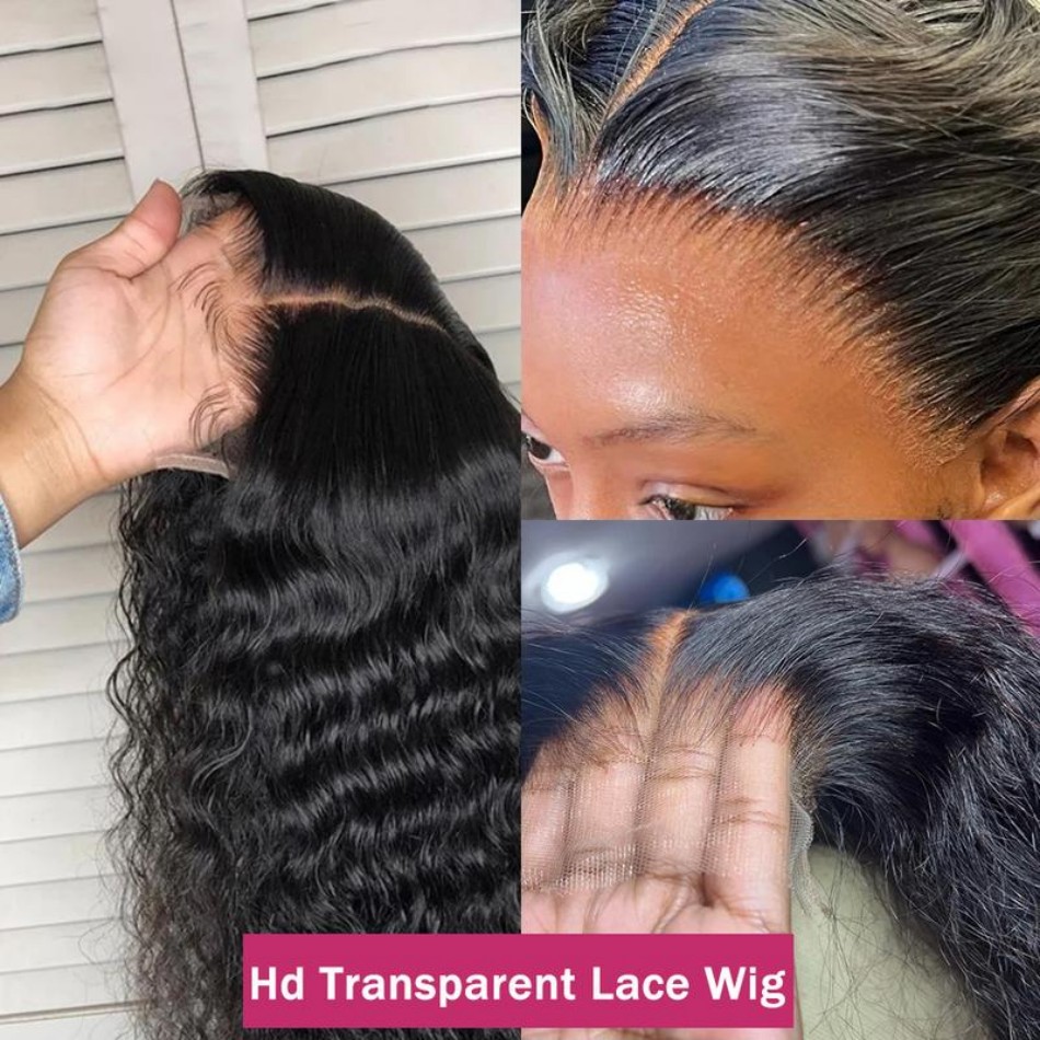30 Inch Deep Wave Lace Front W - Hd Lace Frontal Wig Human Hair Pre Plucked review and price