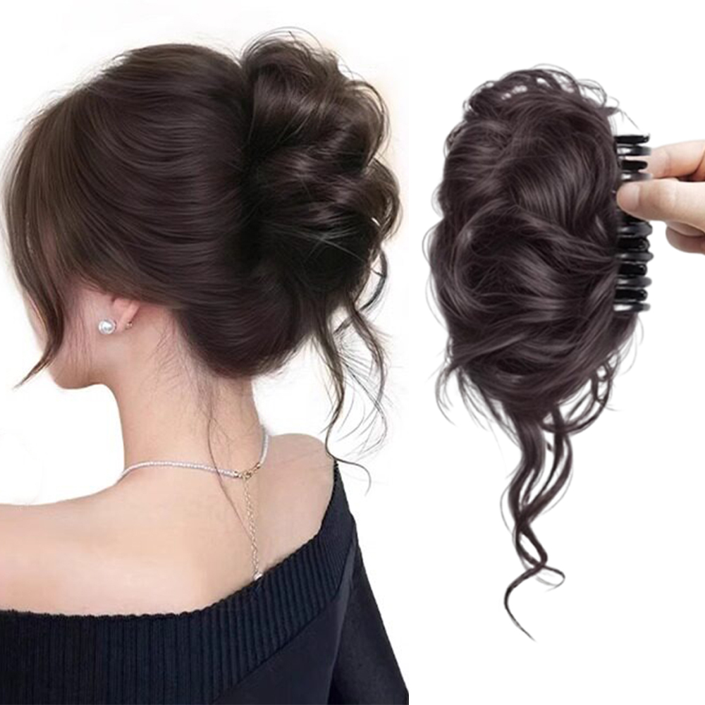 1pc Elegant Chignon Bun Extens - Claw Clip Messy Bun Hair Piece review and price
